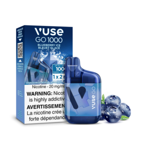 F1-SensoryVisual-1K-BlueberryIce-pack.png Blueberry Ice Vuse GO 1000 - Disposable Vape