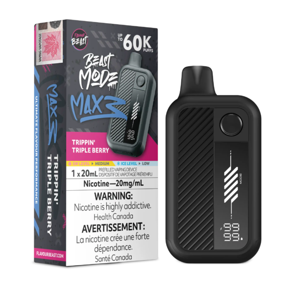 Trippin' Triple Berry Flavour Beast Mode Max 3 - Disposable Vape 60K