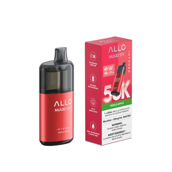 Triple Apple Allo Intense Nuud - Disposable 50K