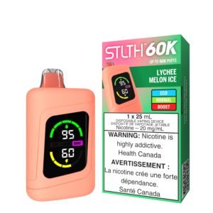 STLTH60K-DEVICE_KITPACKAGE-LYCHEEMELONICE.png Lychee Melon Ice Stlth 60K - Disposable Vape