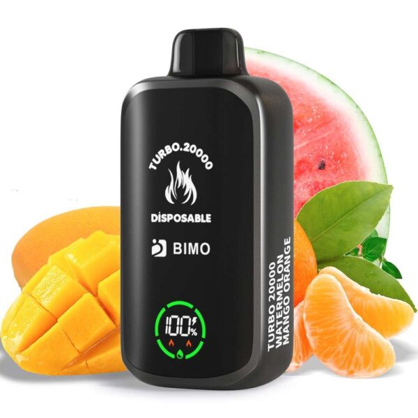 compressed_watermelon-mango-orange.jpg Bimo vape Turbo 20000 Puffs Watermelon Mango Orange